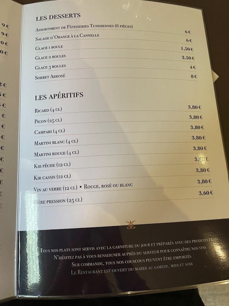 Le Jasmin - Scan Menu 3